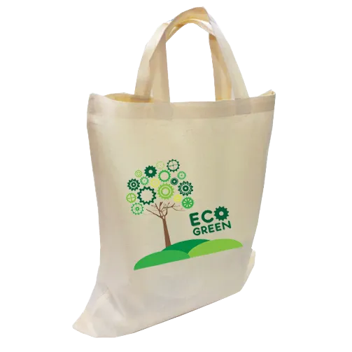 100% Natural Cotton Totes Short Handles - Unprinted sample