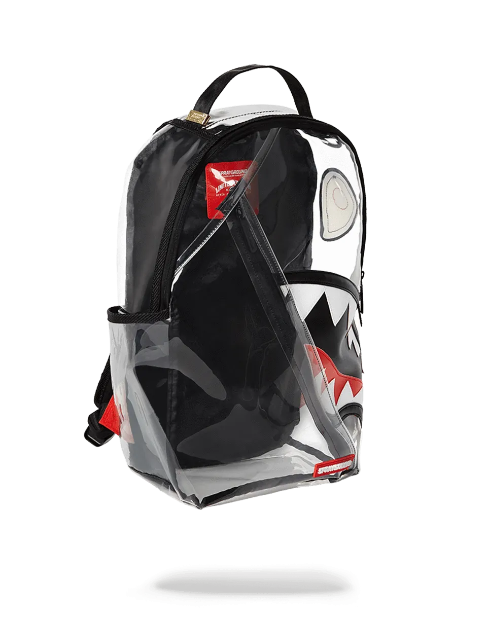 ANGLED 20/20 VISION SHARK CLEAR BACKPACK