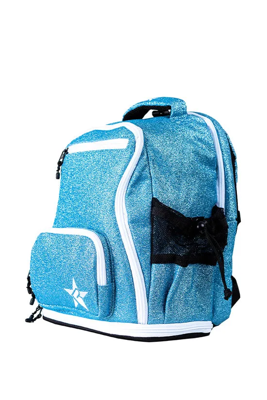 Arctic Blue Rebel Baby Dream Bag with White Zipper