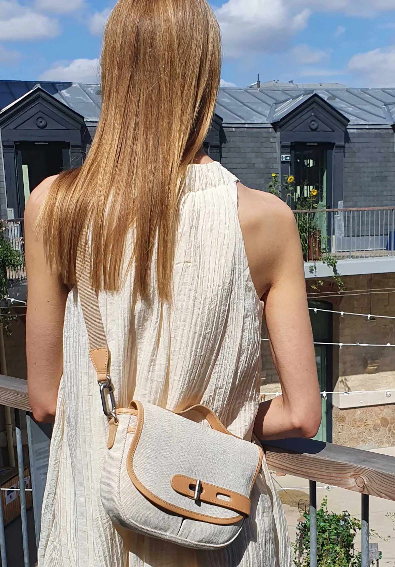 Bag Satchel S Natte Hemp Natte Hemp M Off-White-Natural