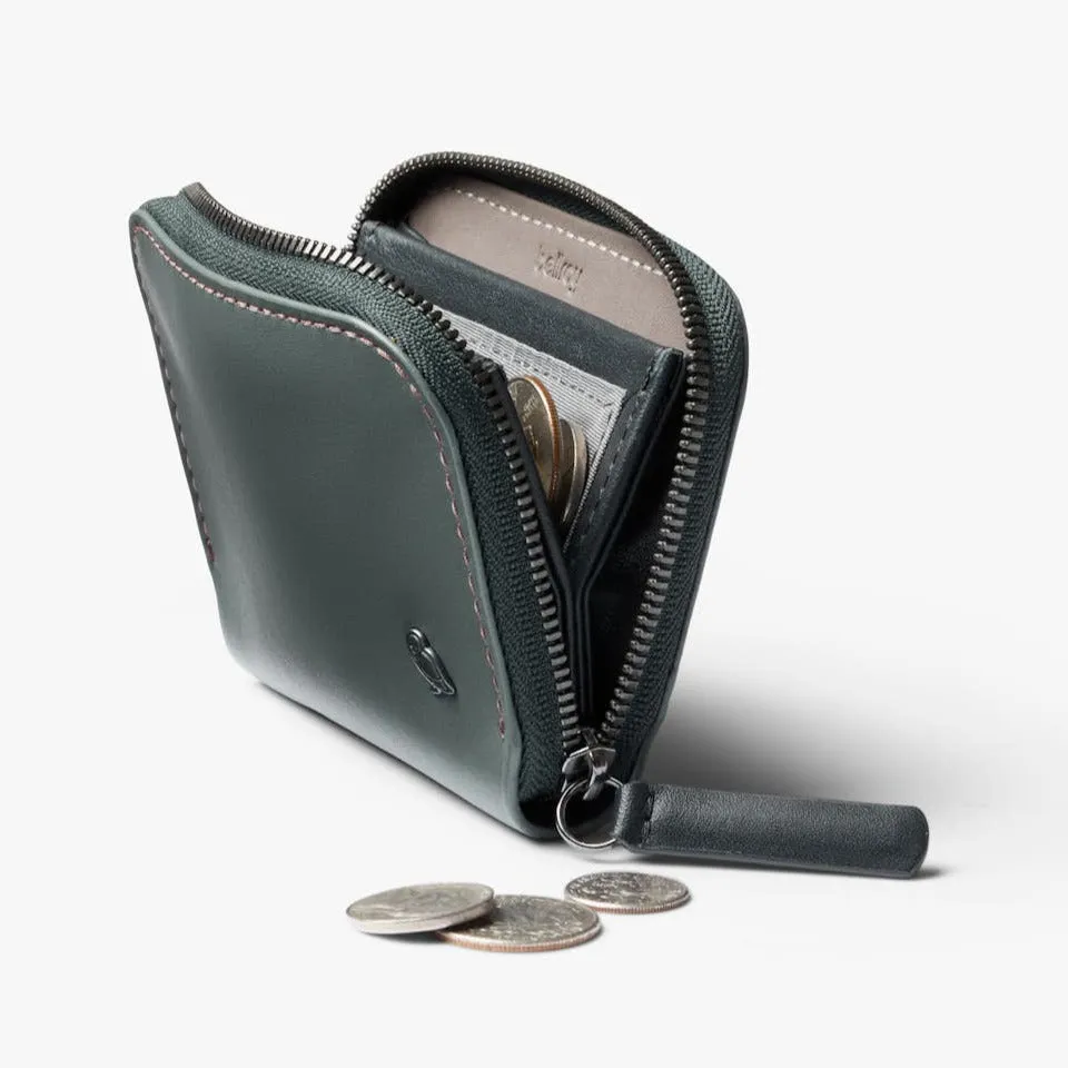 Bellroy Folio Mini | Unisex Leather Zip Wallet, Magnetic Pouch