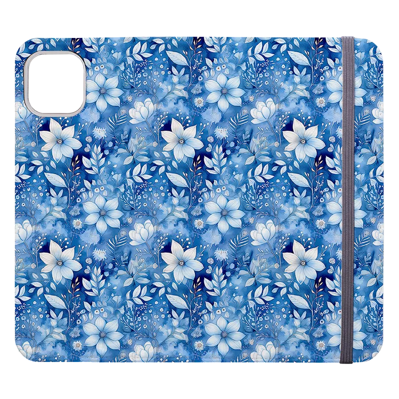 Blue Floral II Wallet Case