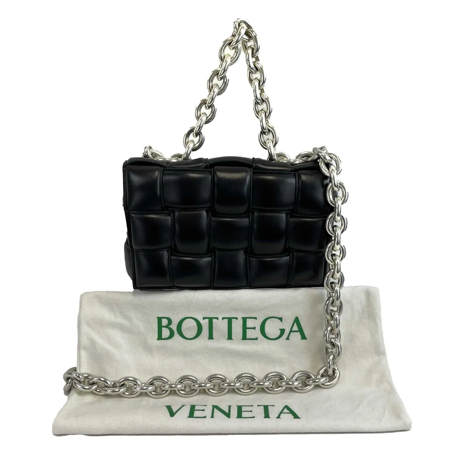 Bottega Veneta - Chain Cassette Padded - Black Crossbody / Shoulder Bag