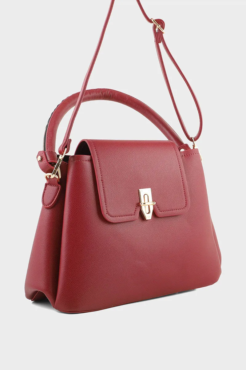 Bucket Hand Bags BH0001-Maroon