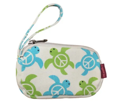 Bungalow 360 - Sea Turtles Canvas Clutch Coin Purse