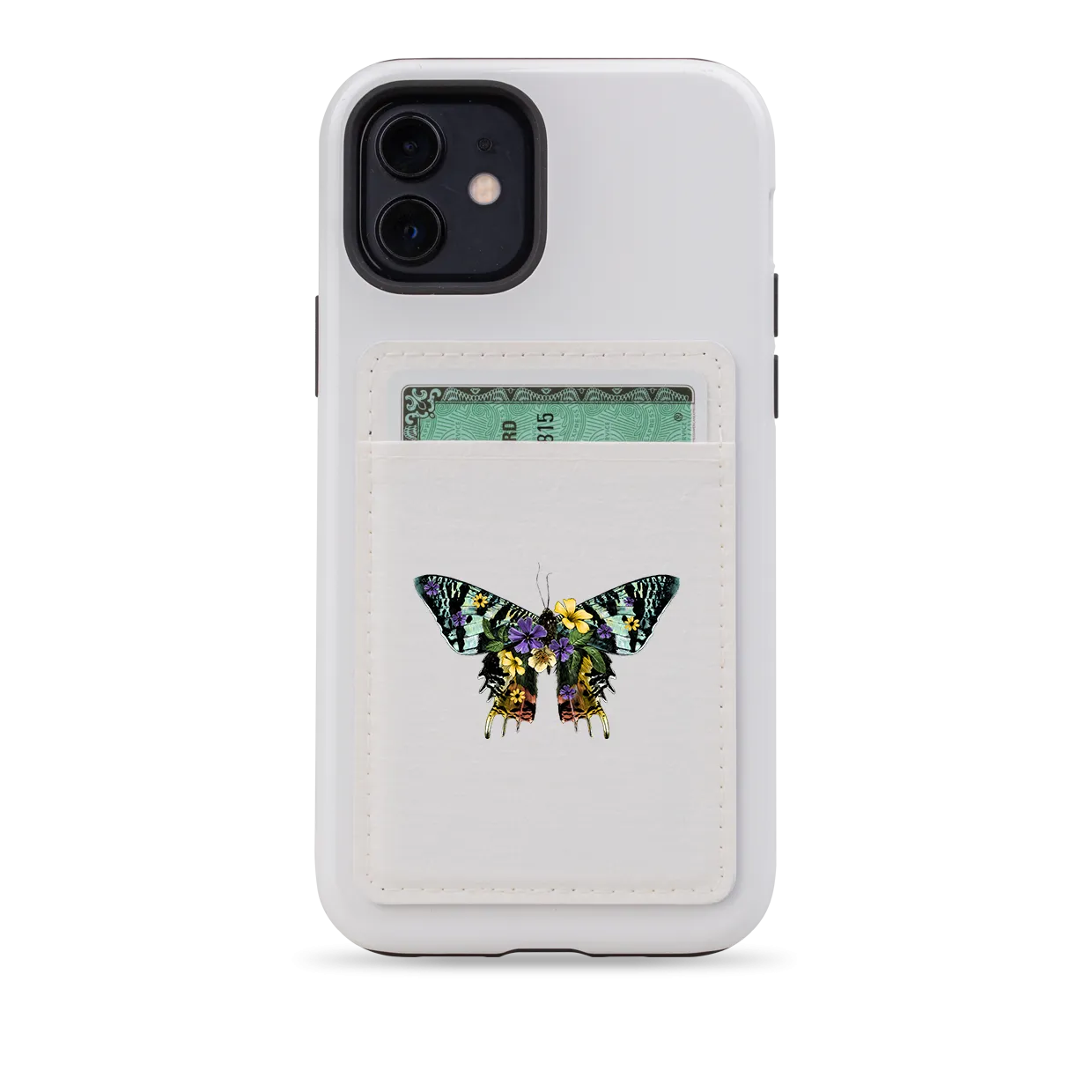 Butterfly III MagSafe Wallet- White