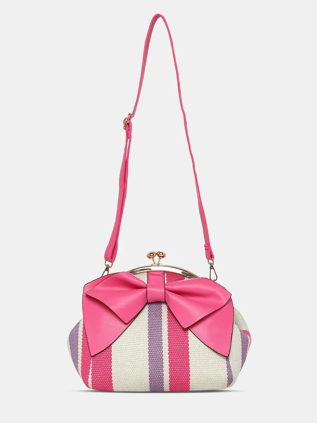 Caprese Alessia Satchel Large Handbag Pink