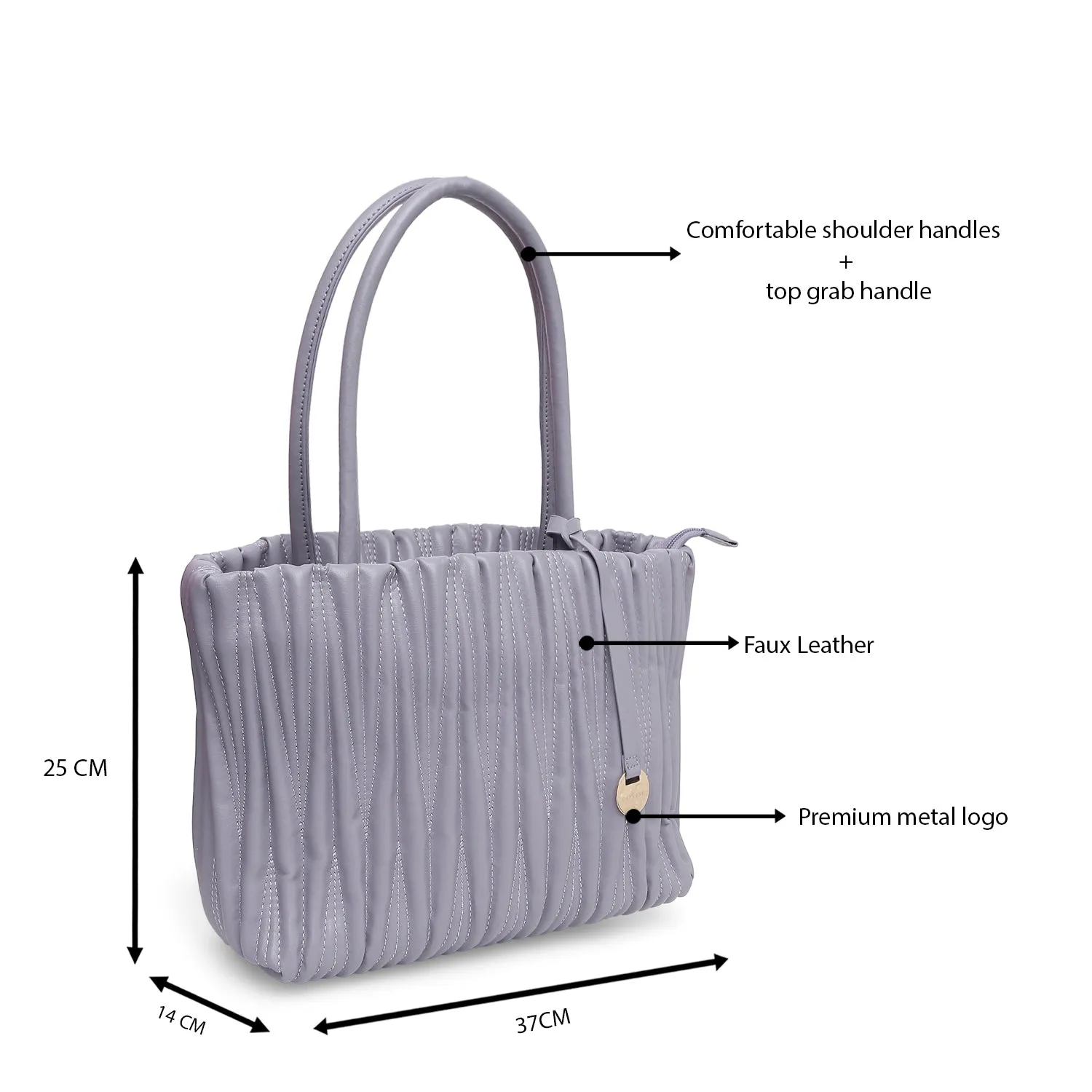 Caprese Dasha Satchel Medium Pastel Lilac