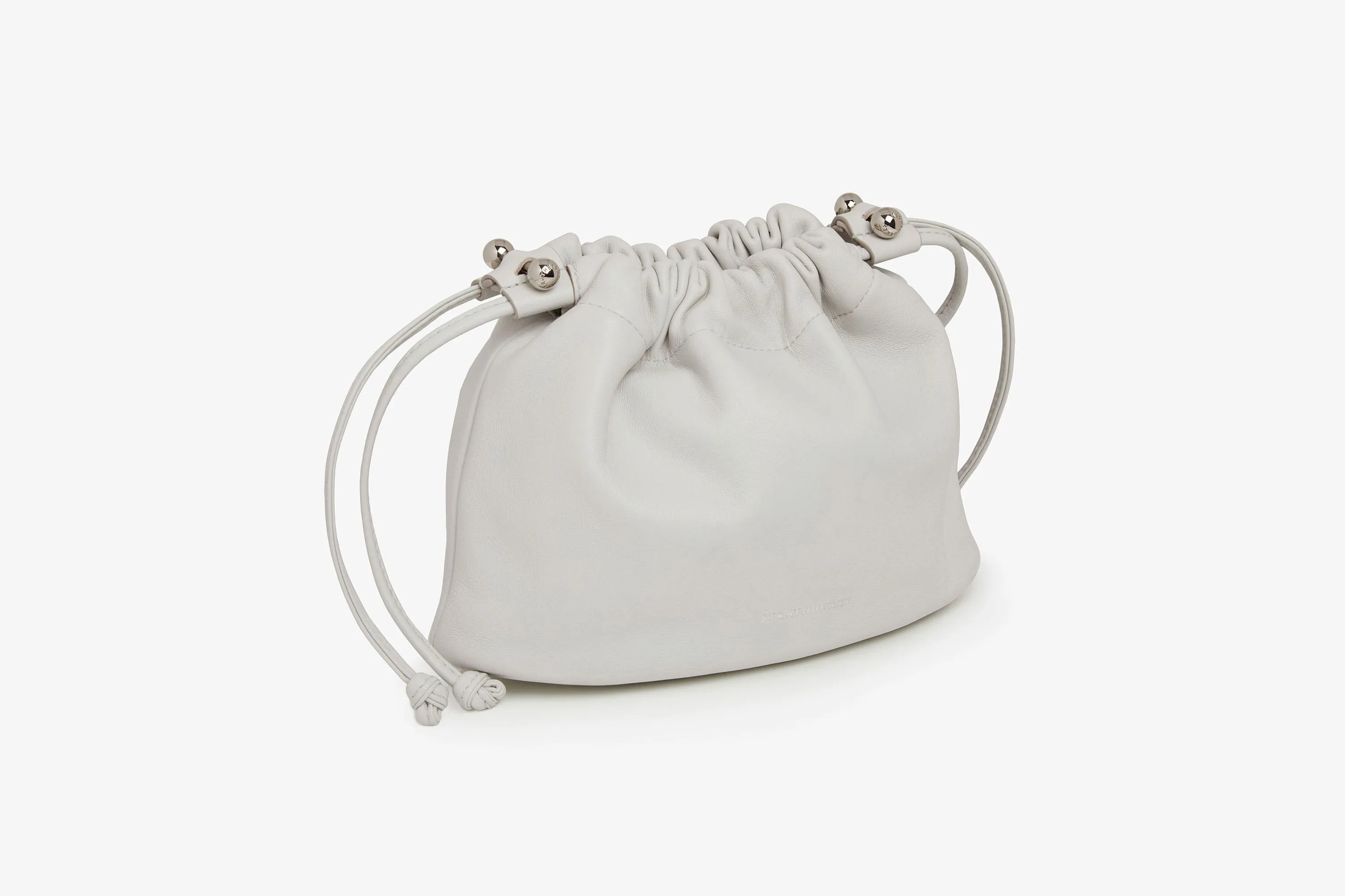 Charlotte Glacier Grey Drawstring Bag - Stylish & Versatile Storage Solution