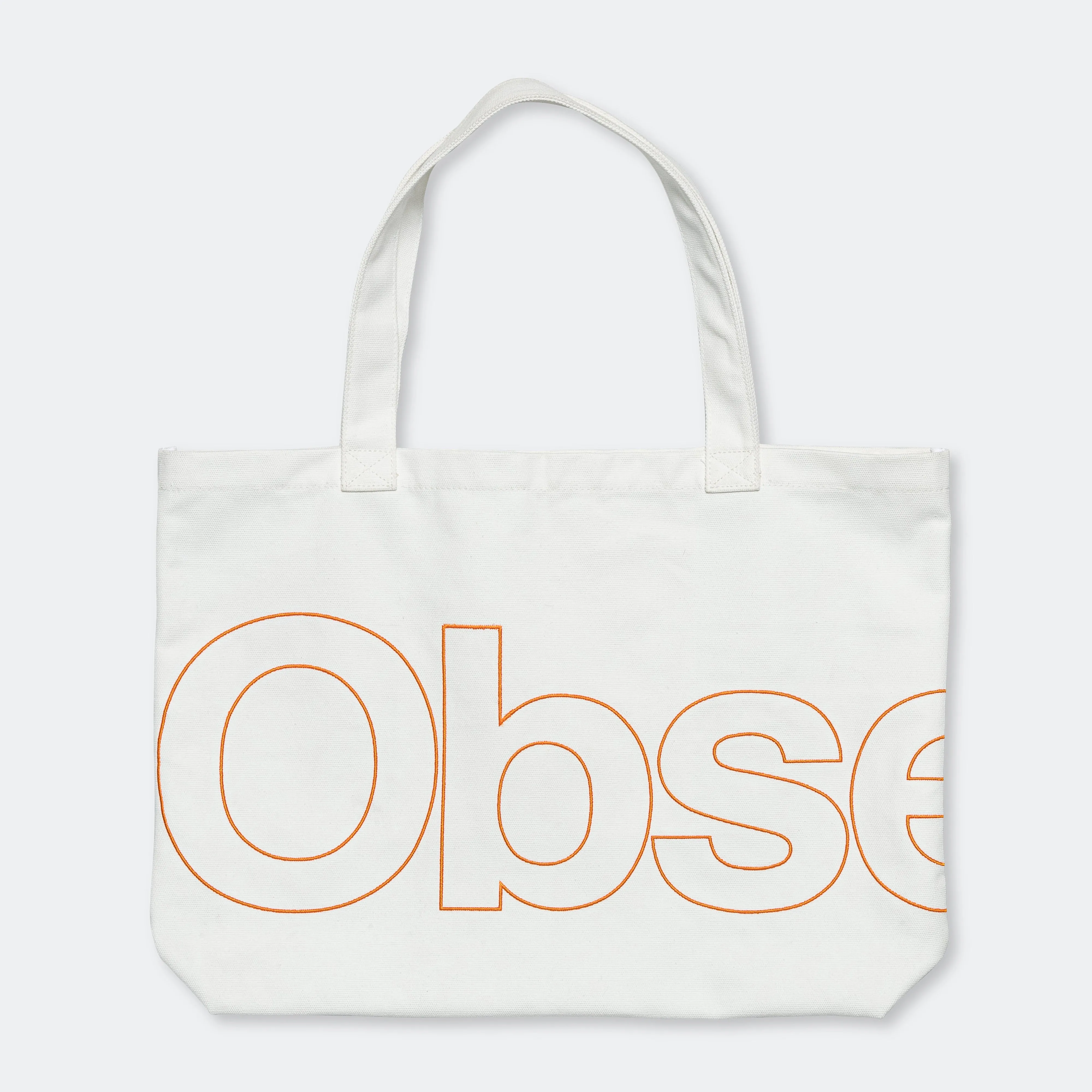 CL Canvas Tote - White/Orange