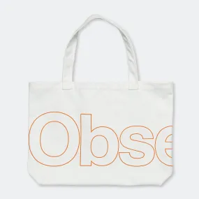 CL Canvas Tote - White/Orange