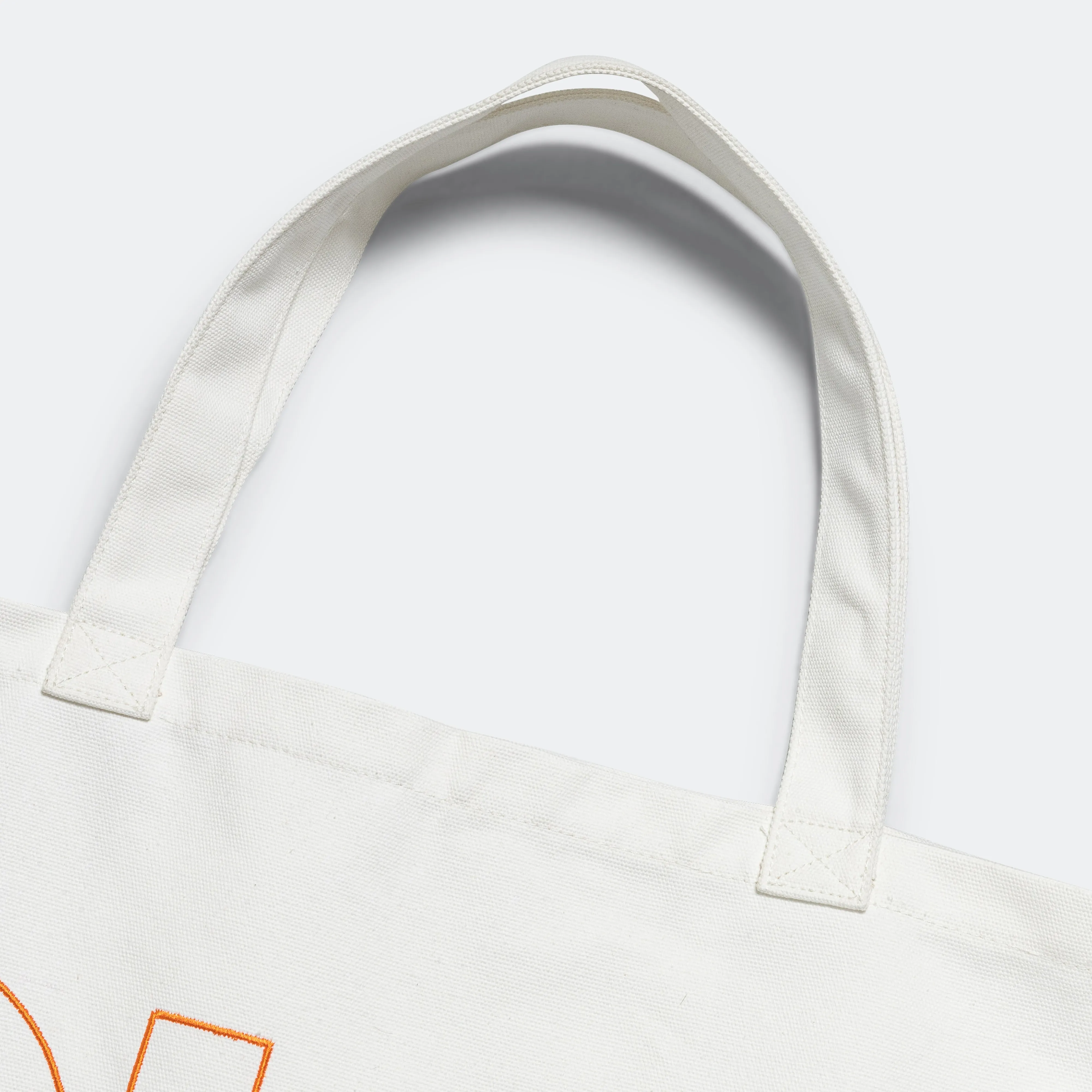 CL Canvas Tote - White/Orange