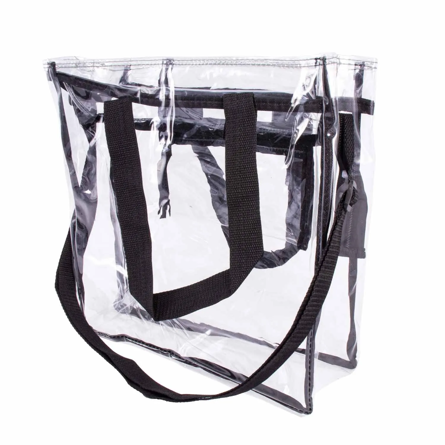 CLEARANCE WHOLESALE CLEAR TOTE BAG (CASE OF 24- $2.50 / PIECE) Wholesale Transparent Tote in Assorted Colors SKU: LGTOTE-24