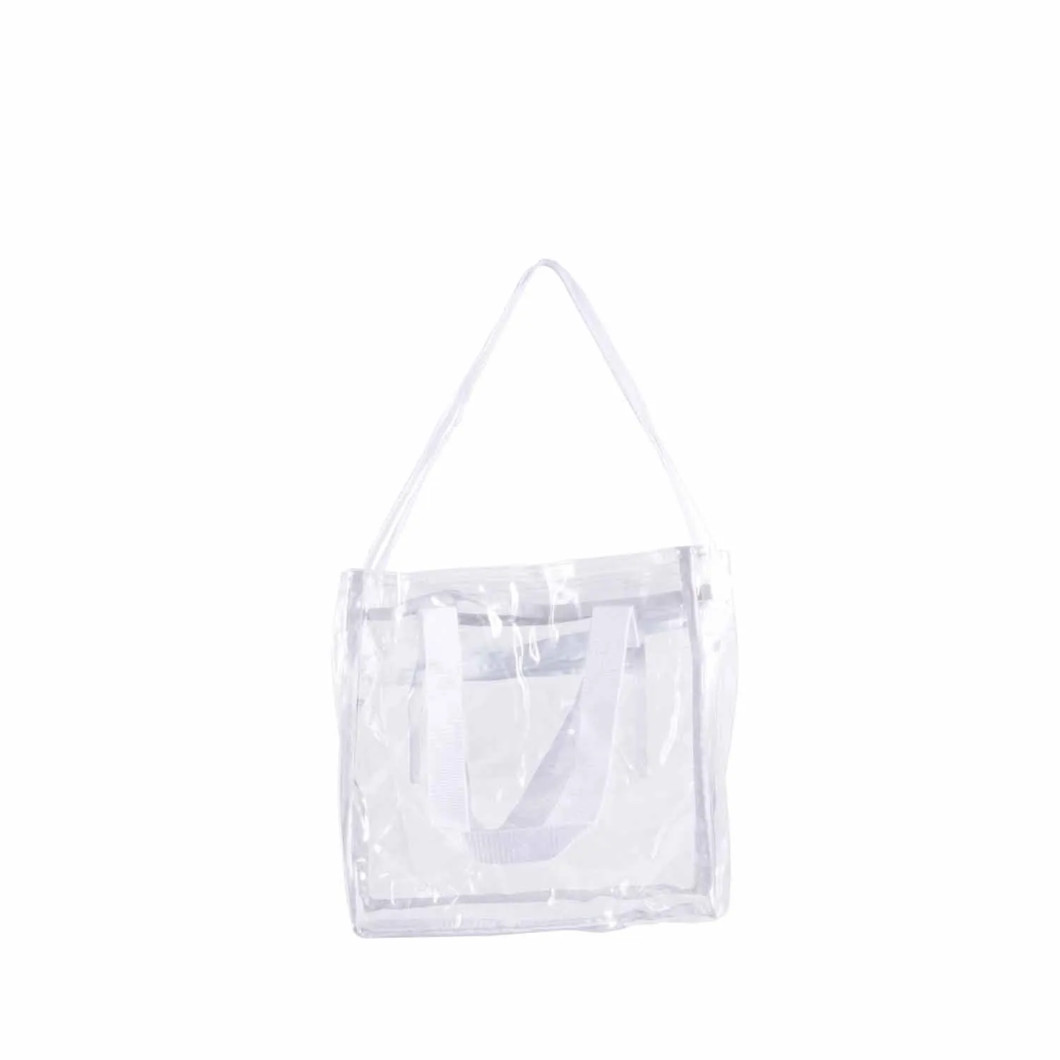 CLEARANCE WHOLESALE CLEAR TOTE BAG (CASE OF 24- $2.50 / PIECE) Wholesale Transparent Tote in Assorted Colors SKU: LGTOTE-24