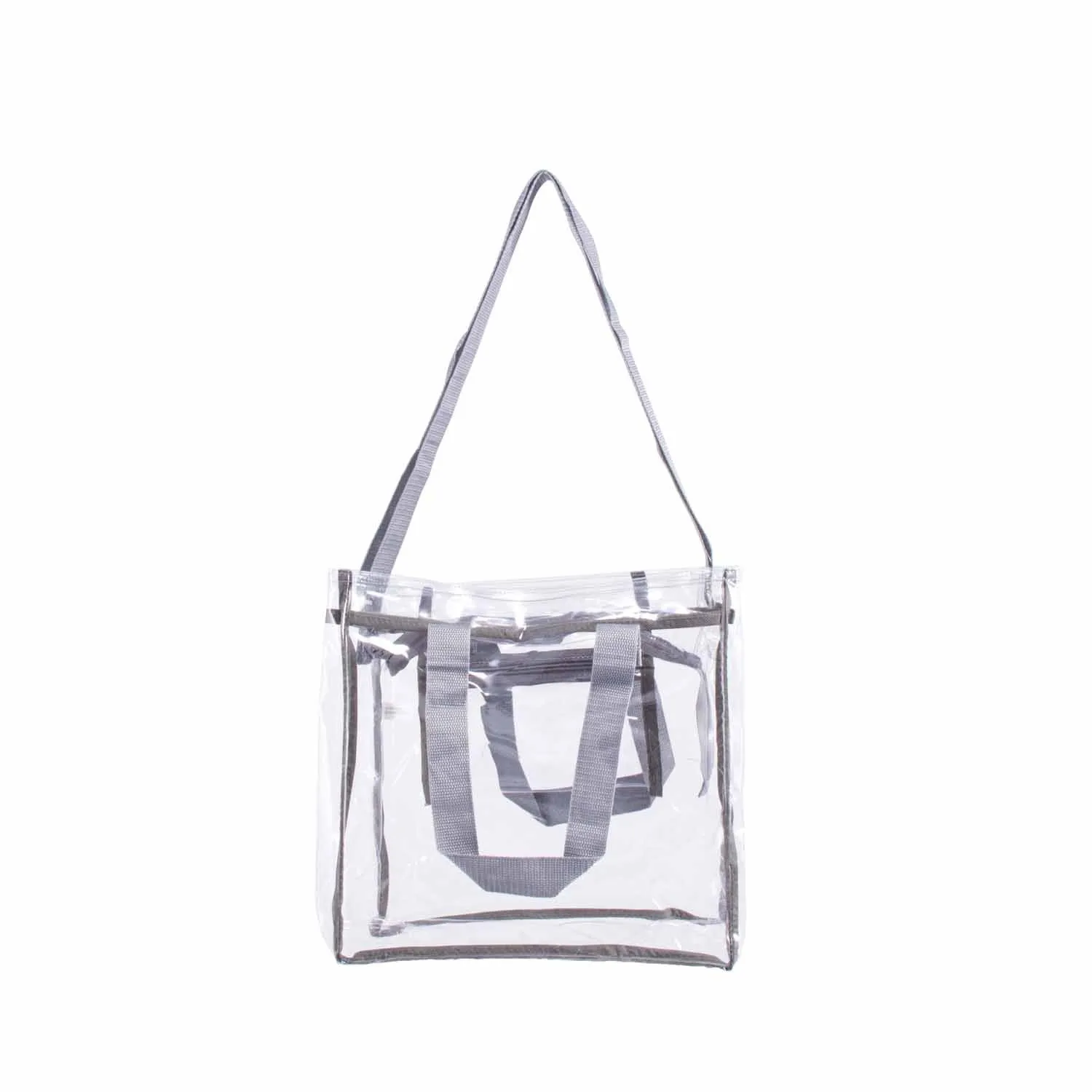 CLEARANCE WHOLESALE CLEAR TOTE BAG (CASE OF 24- $2.50 / PIECE) Wholesale Transparent Tote in Assorted Colors SKU: LGTOTE-24