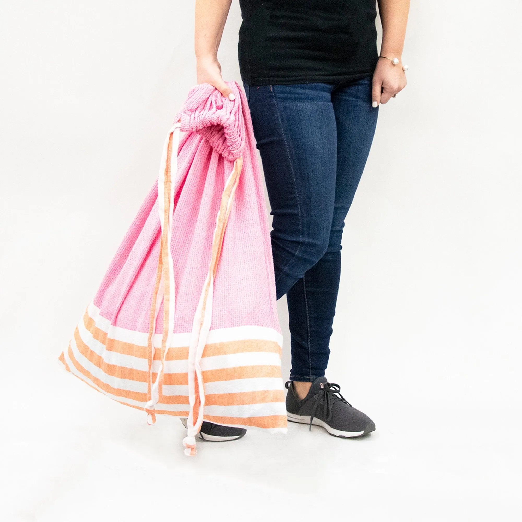 Color Block Laundry Bags