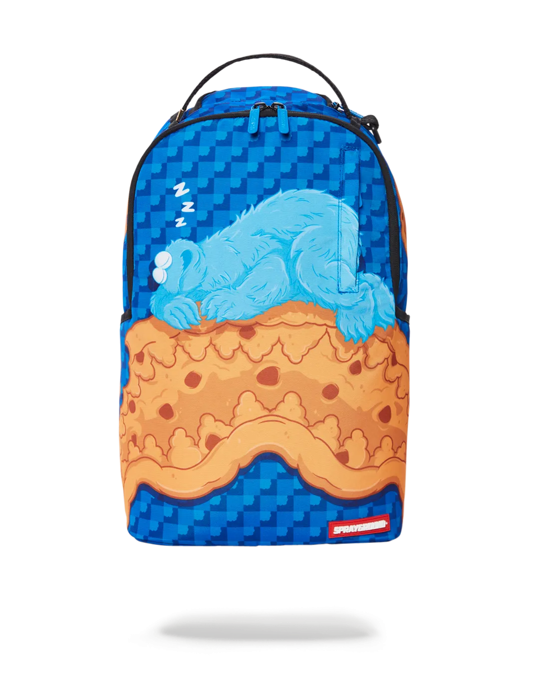 Deluxe Cookie Monster Themed Sleeping Bag Backpack