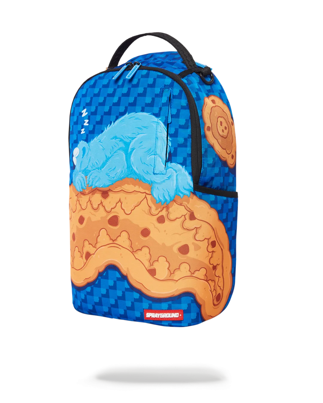 Deluxe Cookie Monster Themed Sleeping Bag Backpack