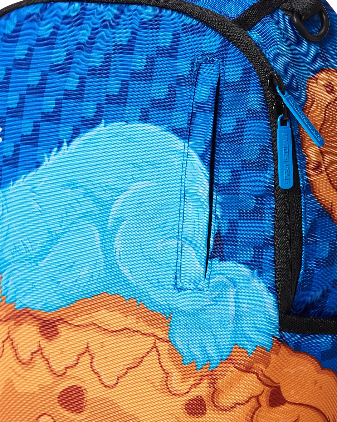 Deluxe Cookie Monster Themed Sleeping Bag Backpack