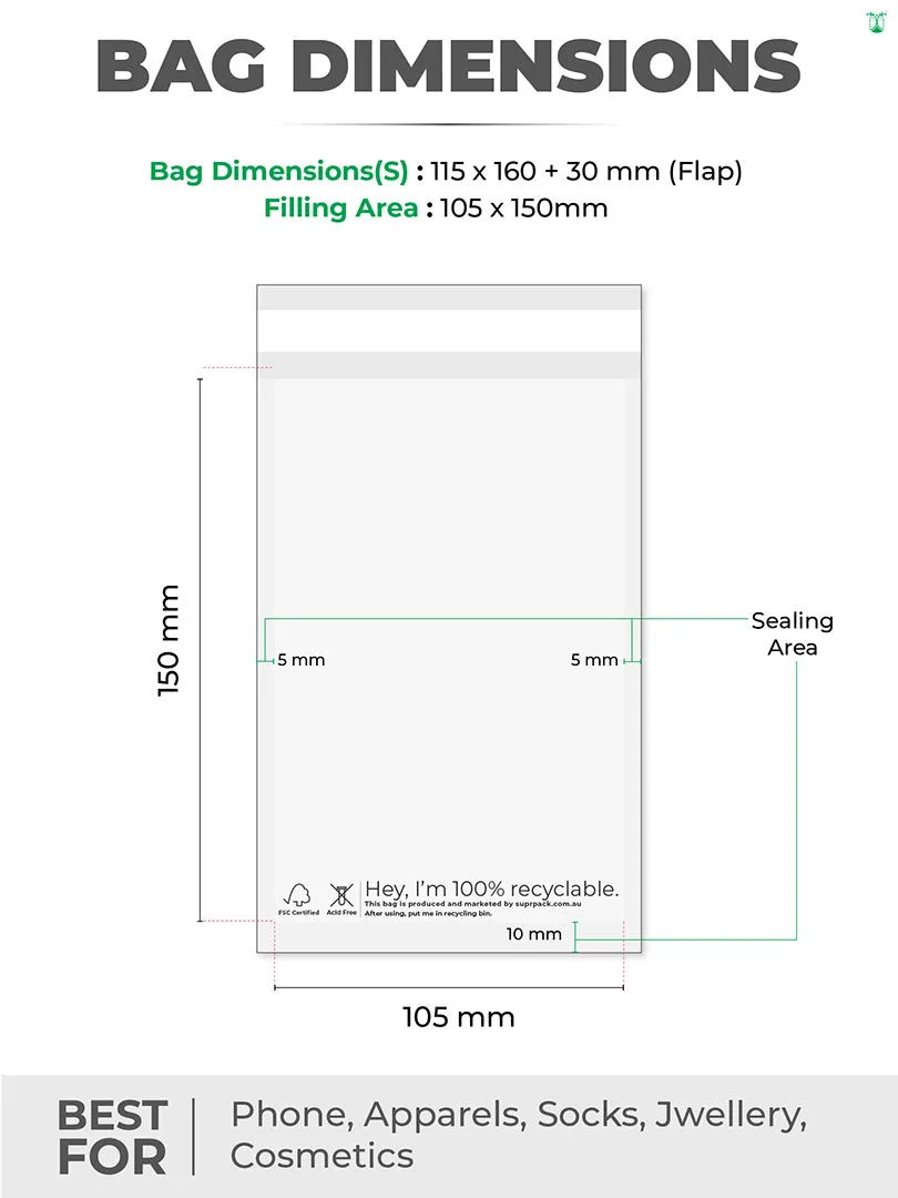 Custom Glassine Bags for Eco-friendly Inner Packaging, MOQ- 100 Bags