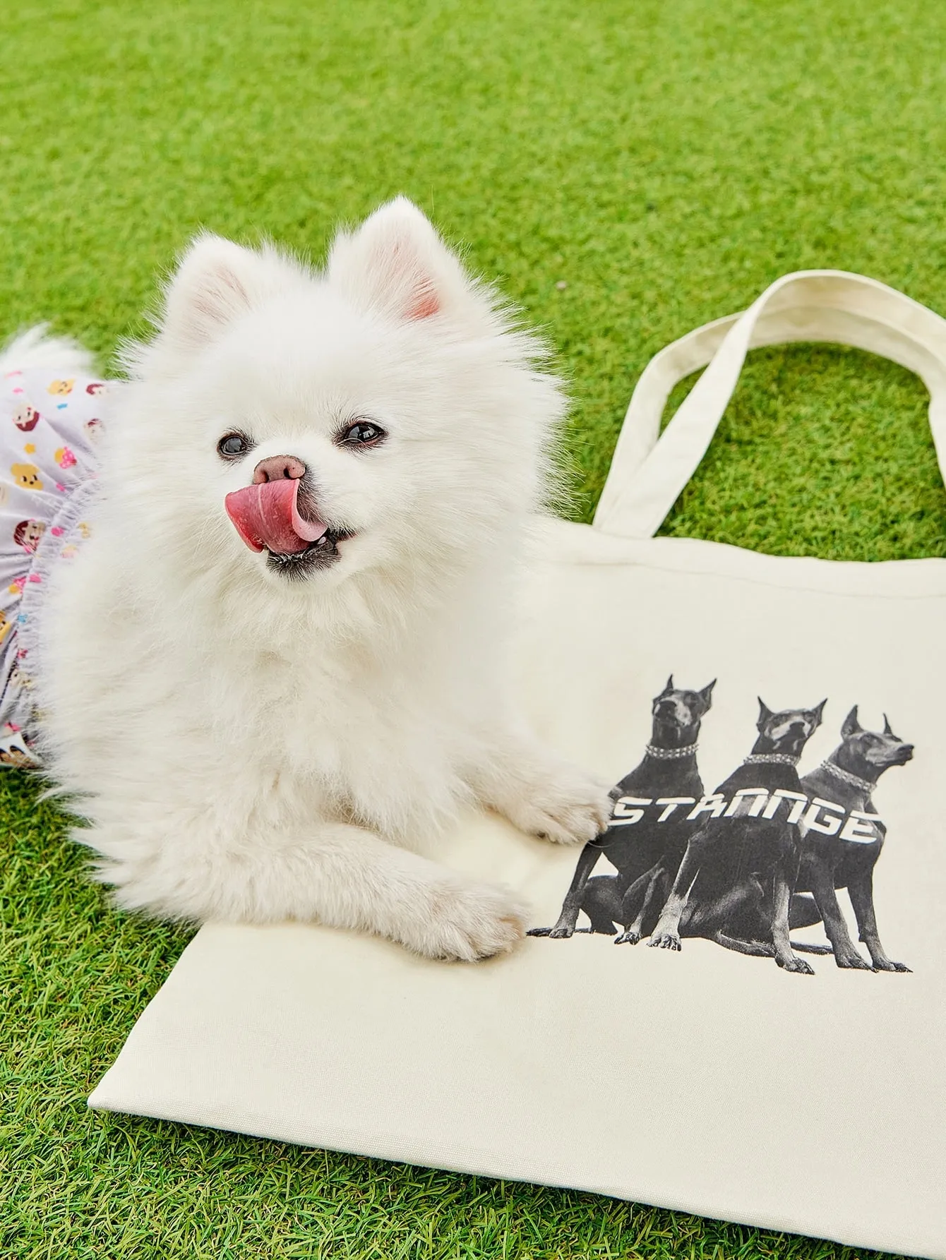 DAZY Dog Graphic Shopper Bag