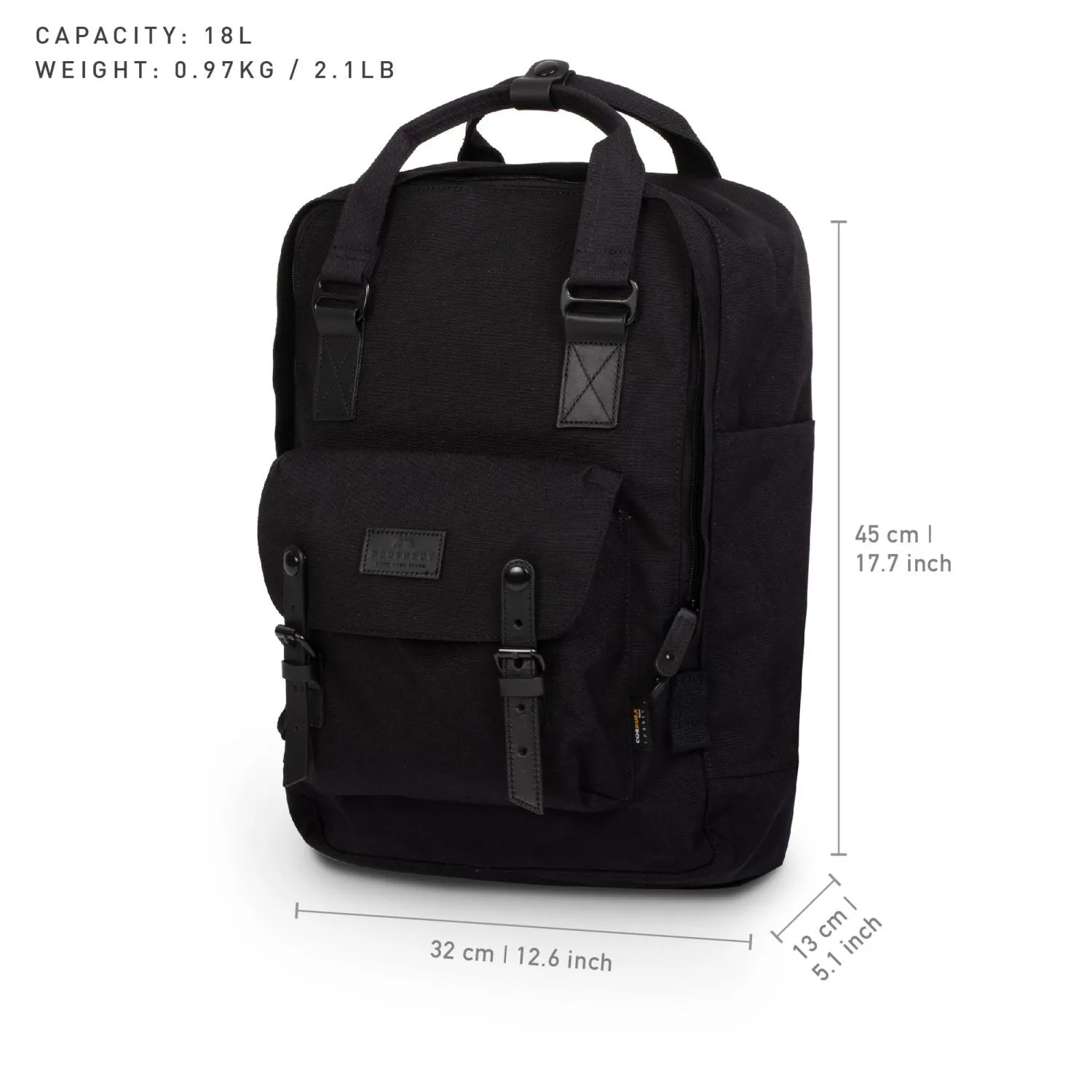 Doughnut Macaroon Large Cordura Black Series Backpack