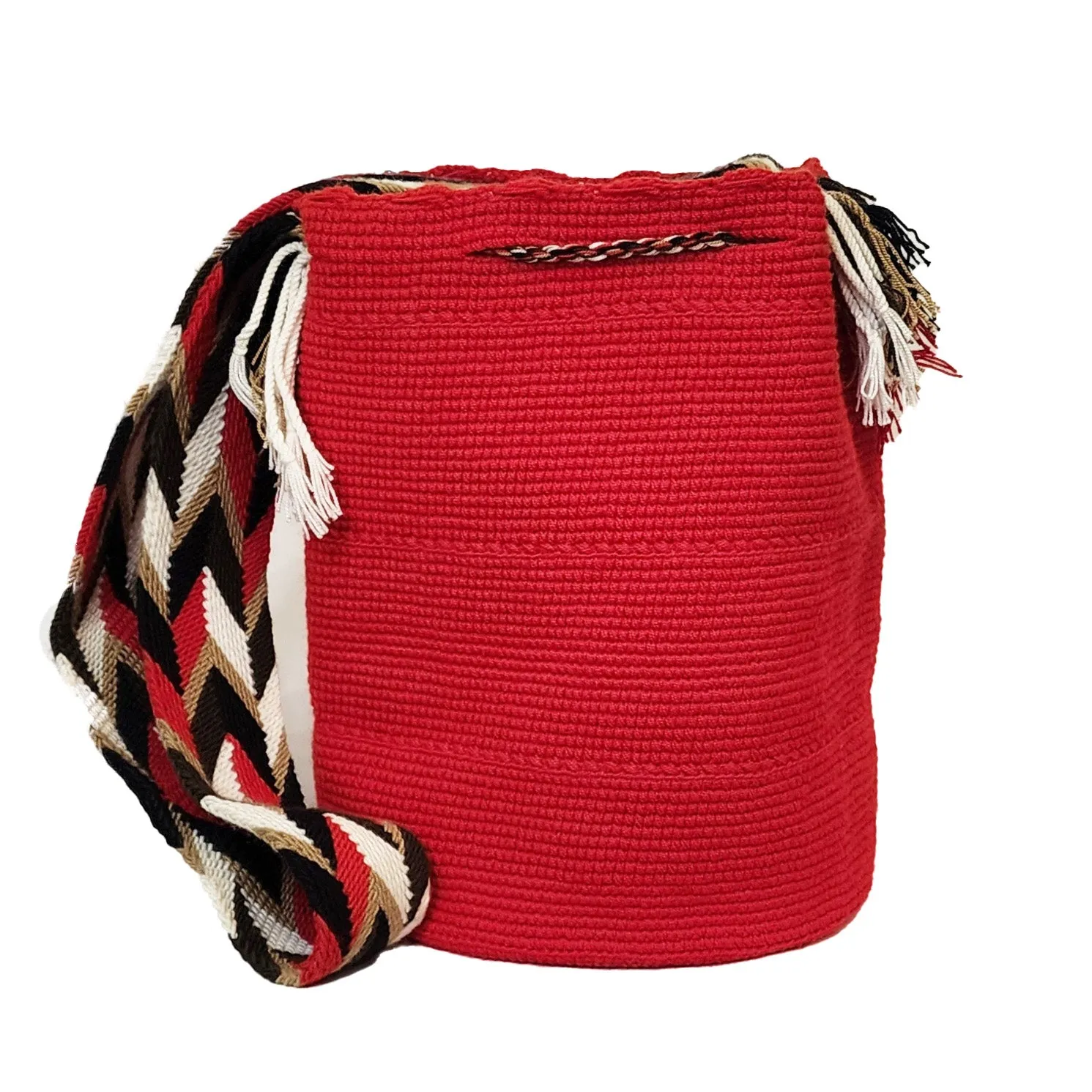 Eve Unicolor Large Handmade Wayuu Mochila Bag