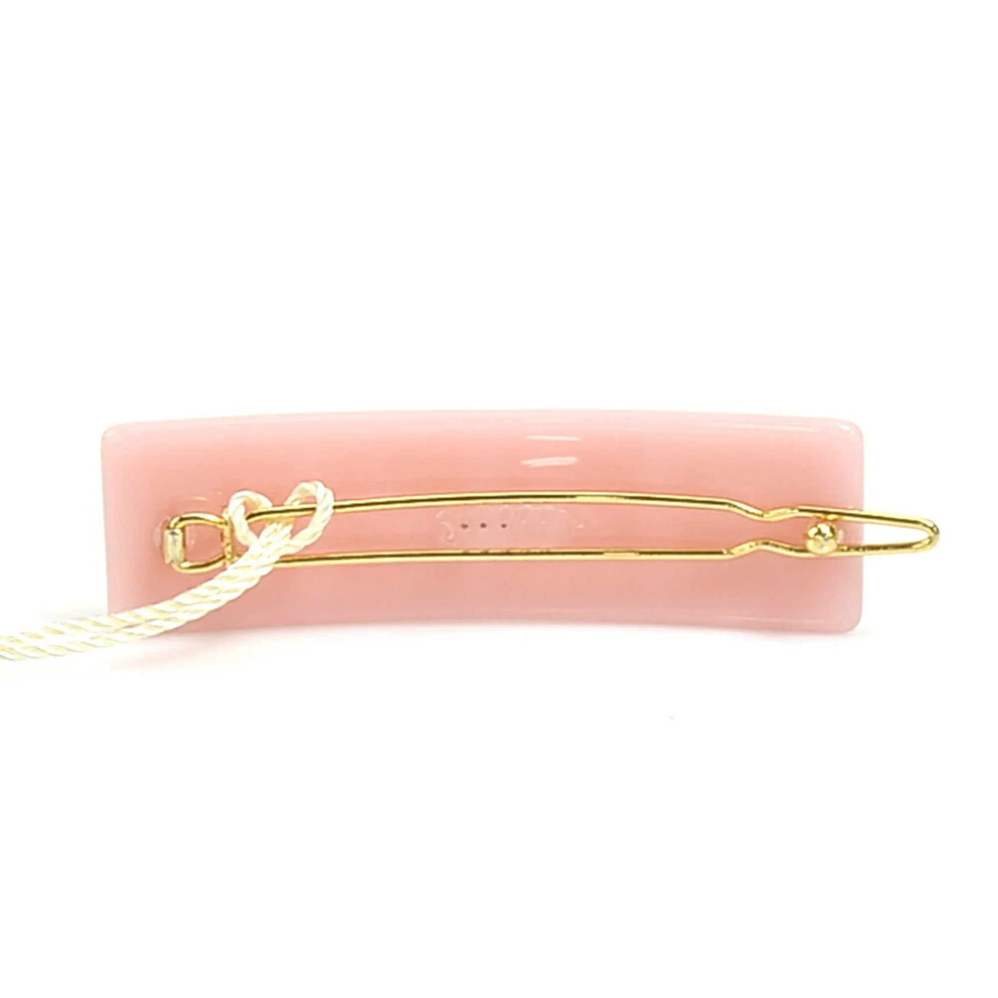 FENDI barrette hairpin plastic pink x yellow kids