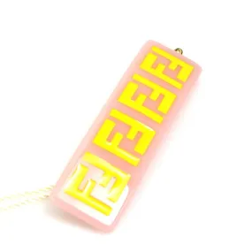 FENDI barrette hairpin plastic pink x yellow kids