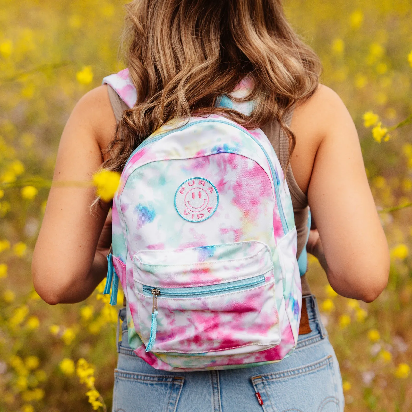 Happy Tie Dye Mini Backpack