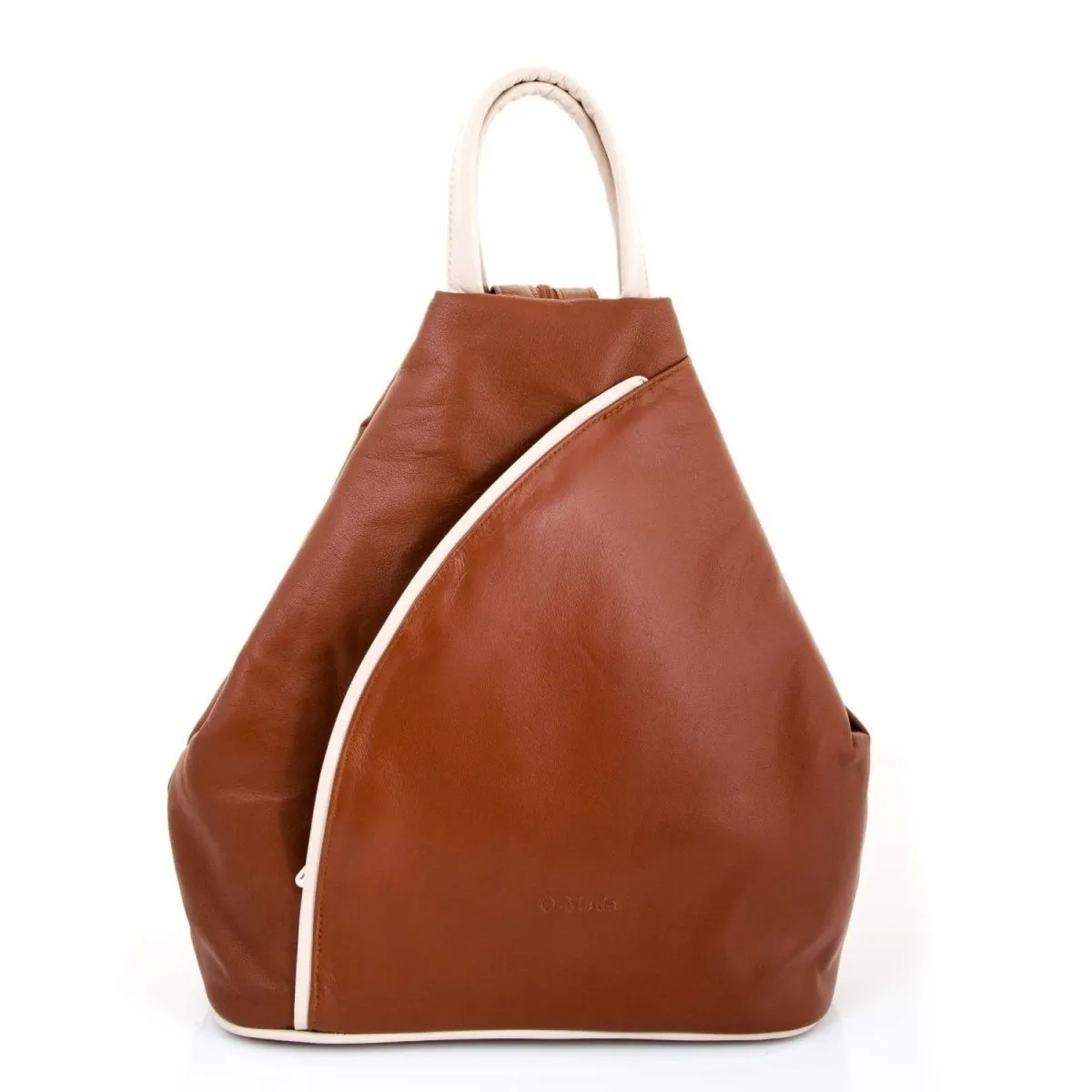 Hove Two Colour Soft Leather Backpack