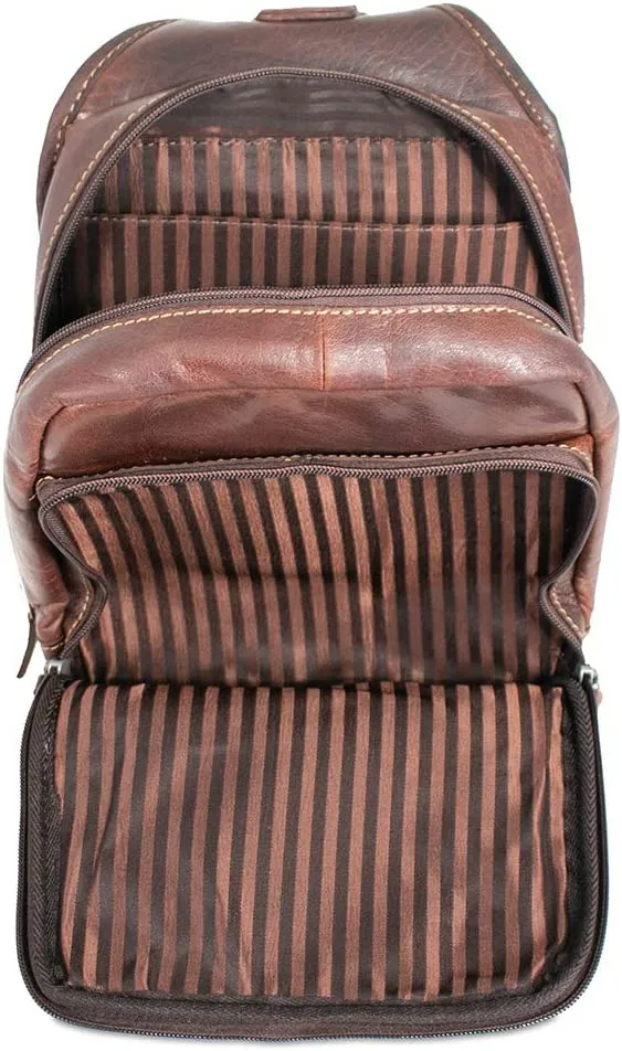 Jack Georges Voyager Sling Bag Brown 7582