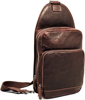 Jack Georges Voyager Sling Bag Brown 7582