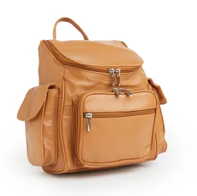 Leather Backpack With Built In Wallet