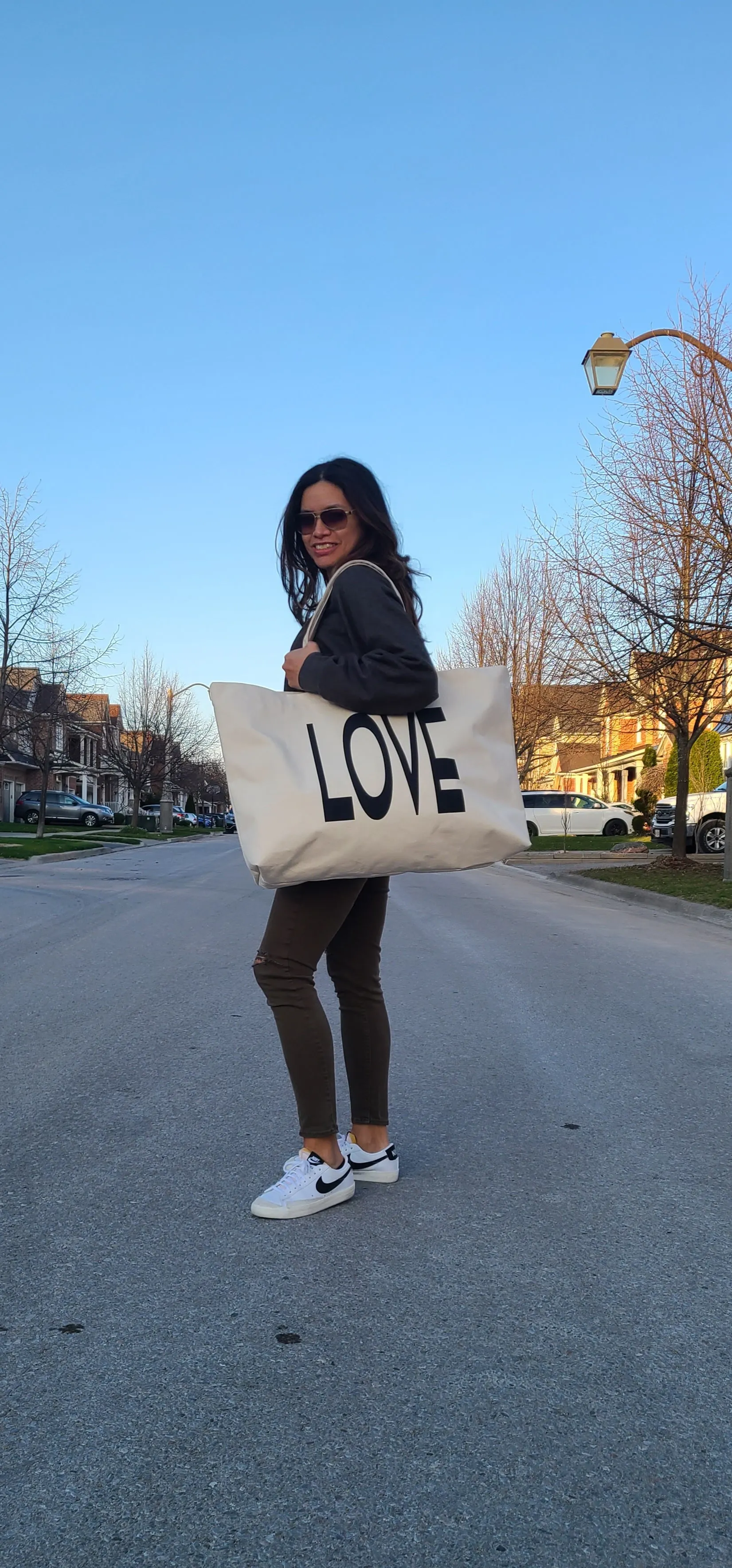 LOVE Tote Bag Natural