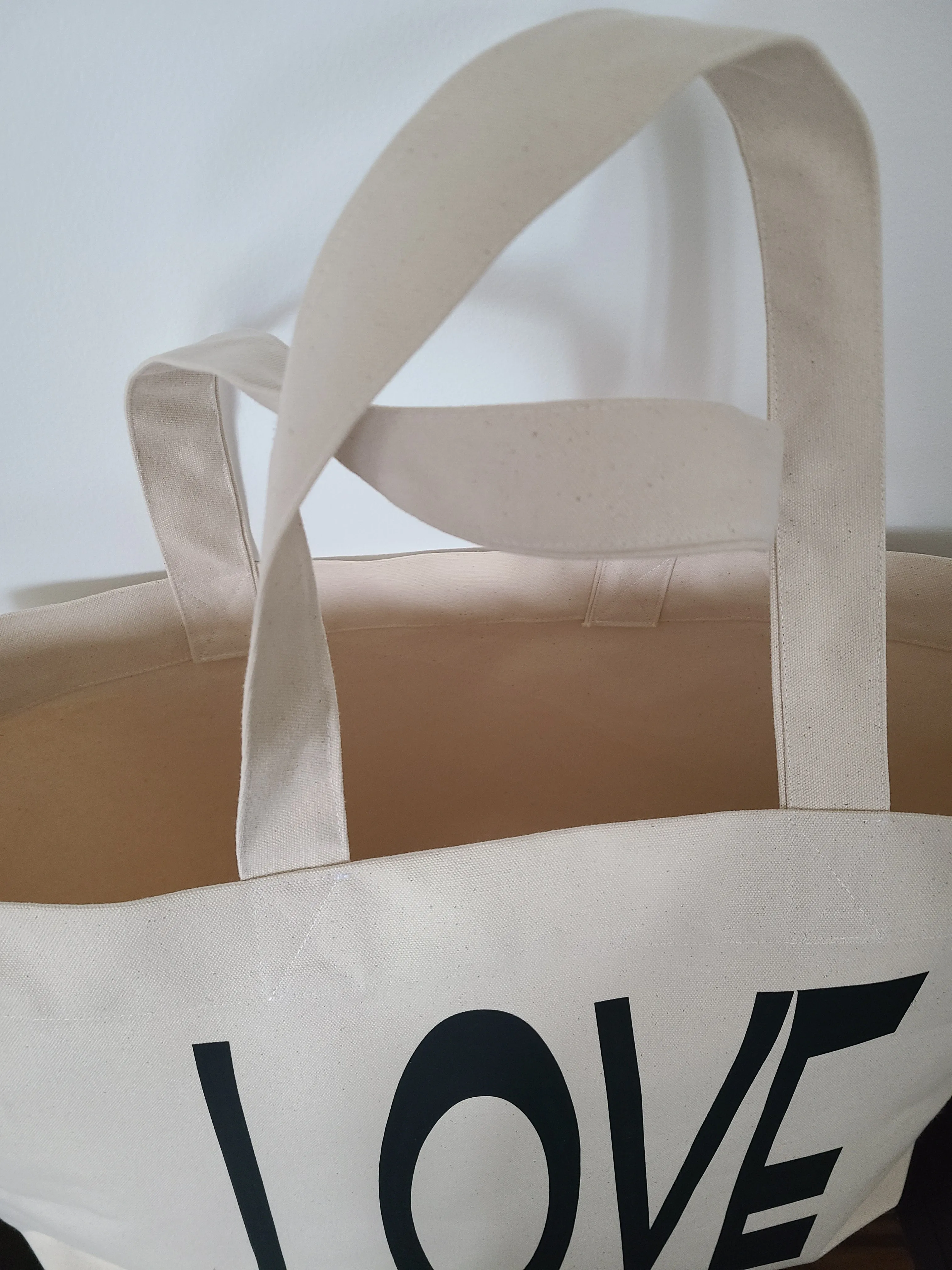 LOVE Tote Bag Natural