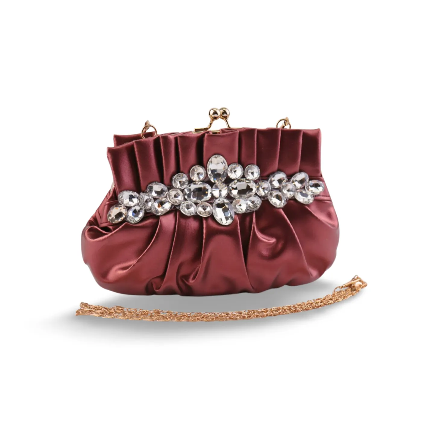 Luxury Clutch Bag Ladies Top Handle Diamond Decor Bags Purse