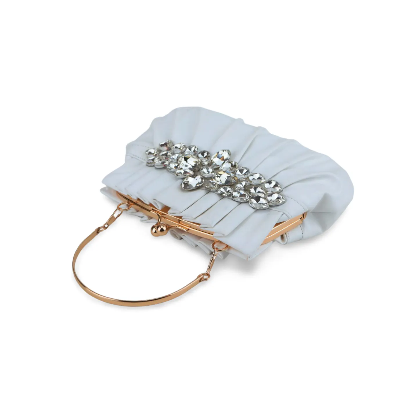 Luxury Clutch Bag Ladies Top Handle Diamond Decor Bags Purse