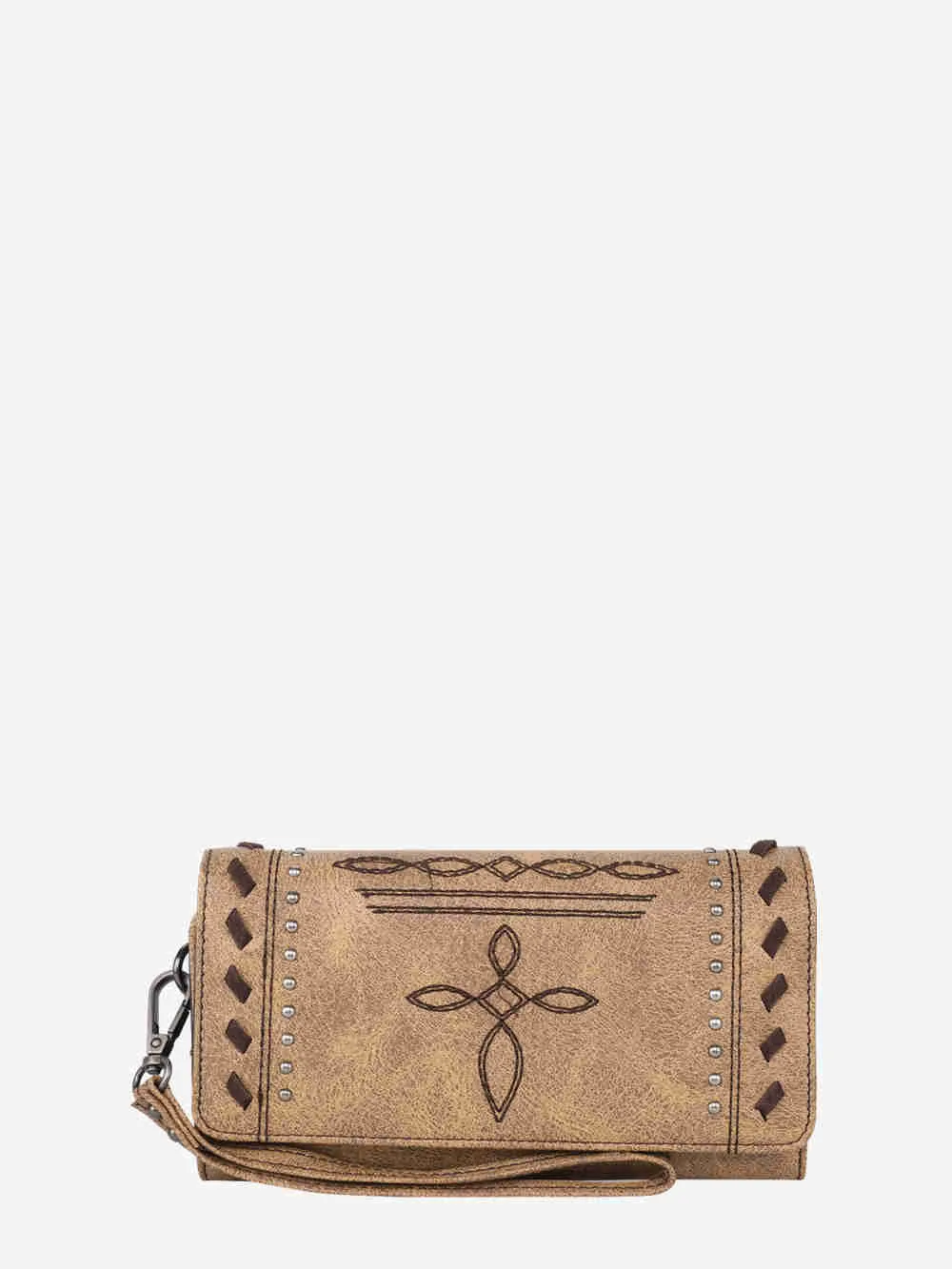 Montana West Whipstitch Studs Wallet