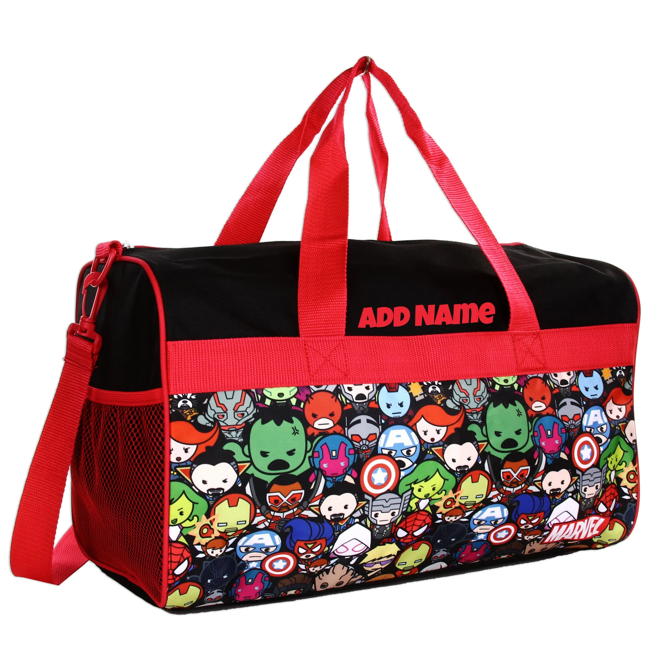 Personalized Kid's Travel Duffel Bag - Kawaii Marvel