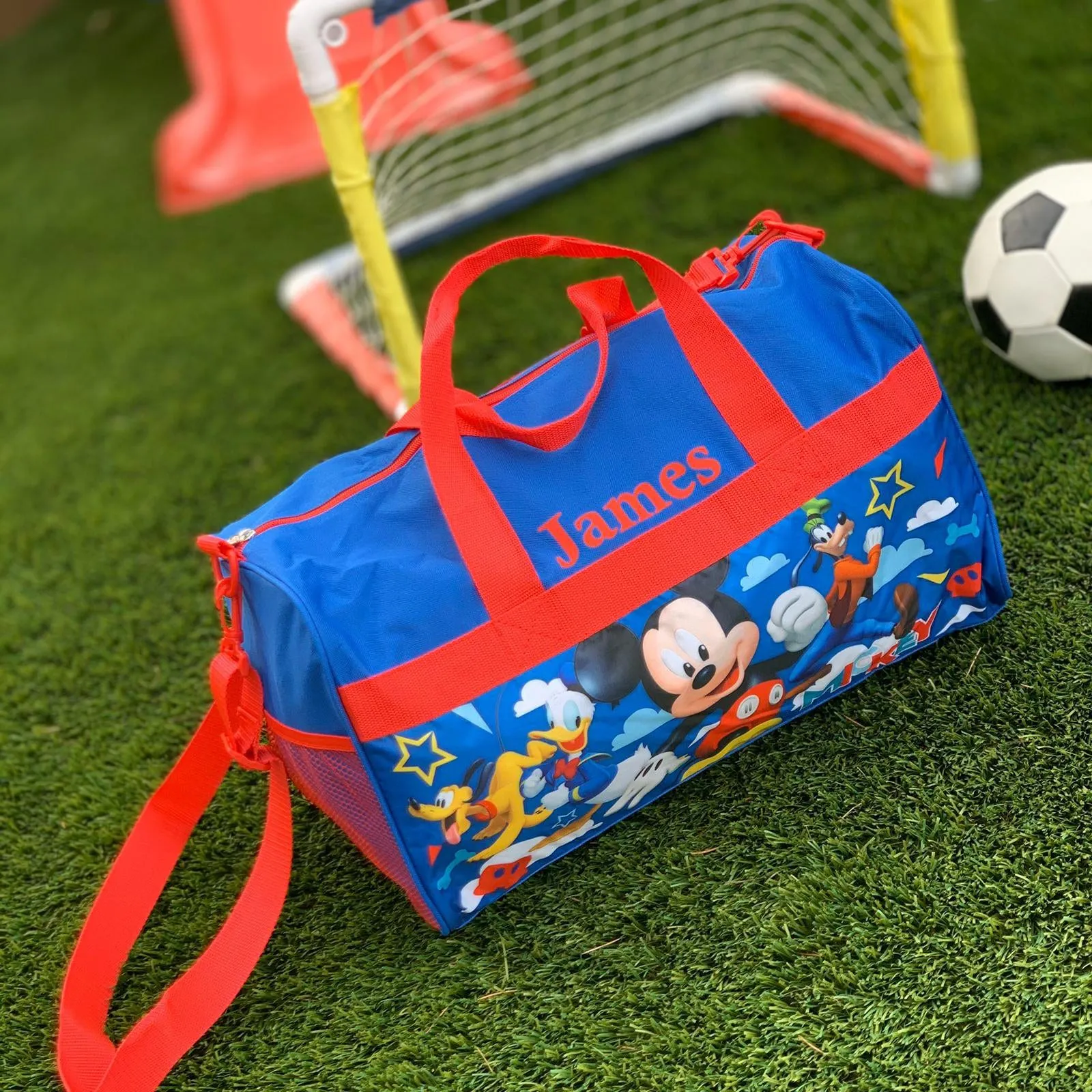 Personalized Kid's Travel Duffel Bag - Mickey Mouse