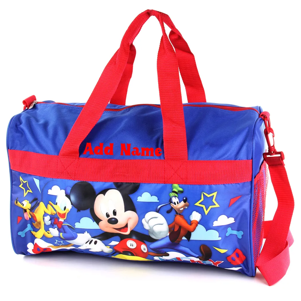 Personalized Kid's Travel Duffel Bag - Mickey Mouse