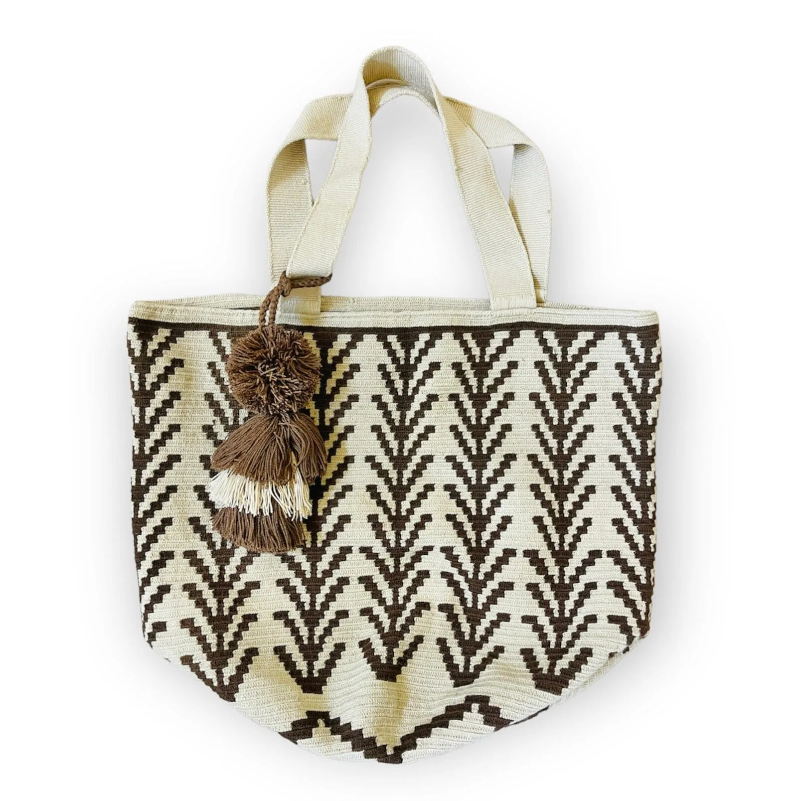 Premium Neutral Maxi Tote Bags  | Large Crochet Tote (Soft)