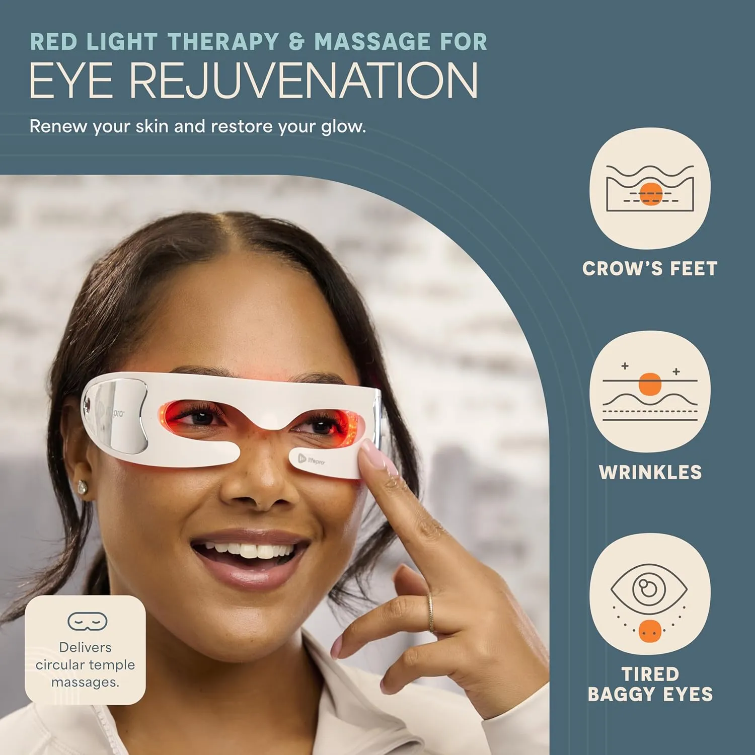 Rejuvaglow Red Light Eye Mask