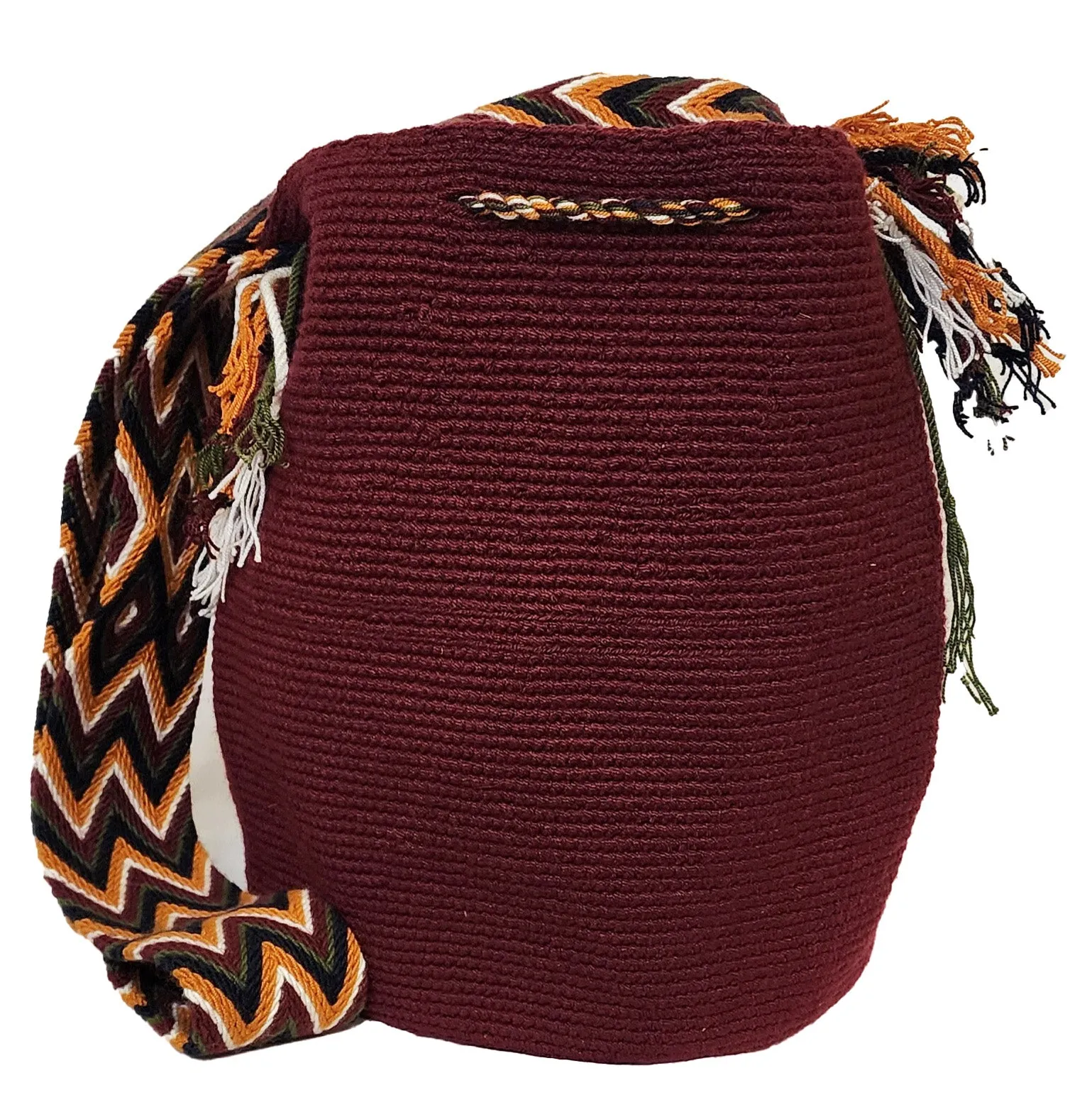 Rosie Unicolor Large Handmade Wayuu Mochila Bag