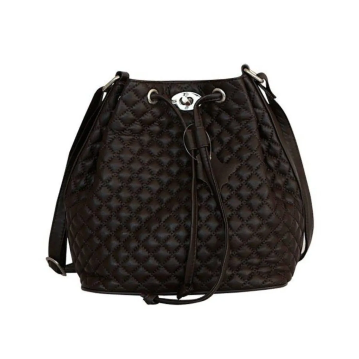 Sofia Quilted Soft Leather Shoulder Crossbody Bag