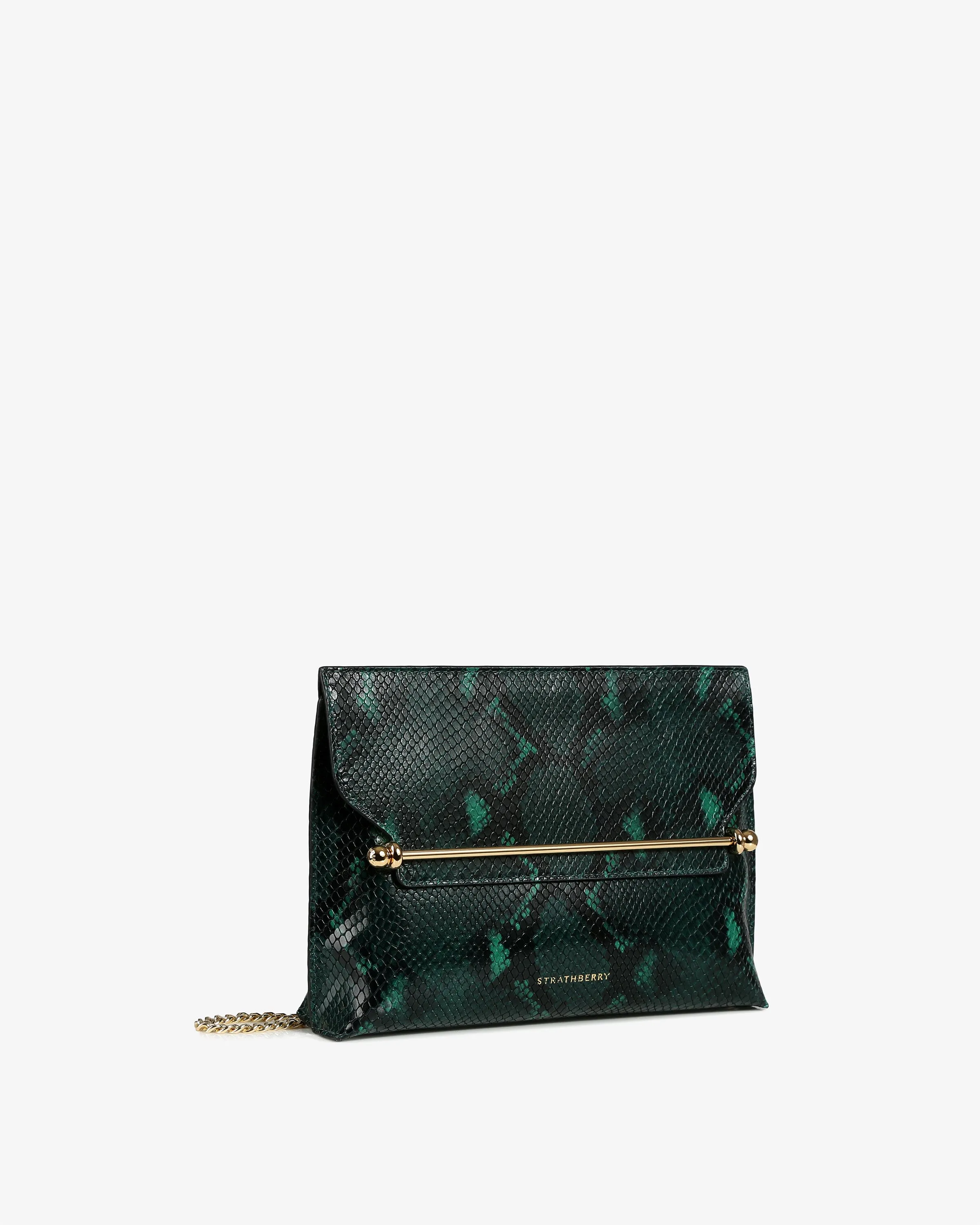 Stylist - Embossed Snake Bottle Green