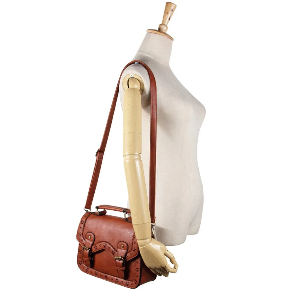 Vintage PU Leather Shoulder Bag